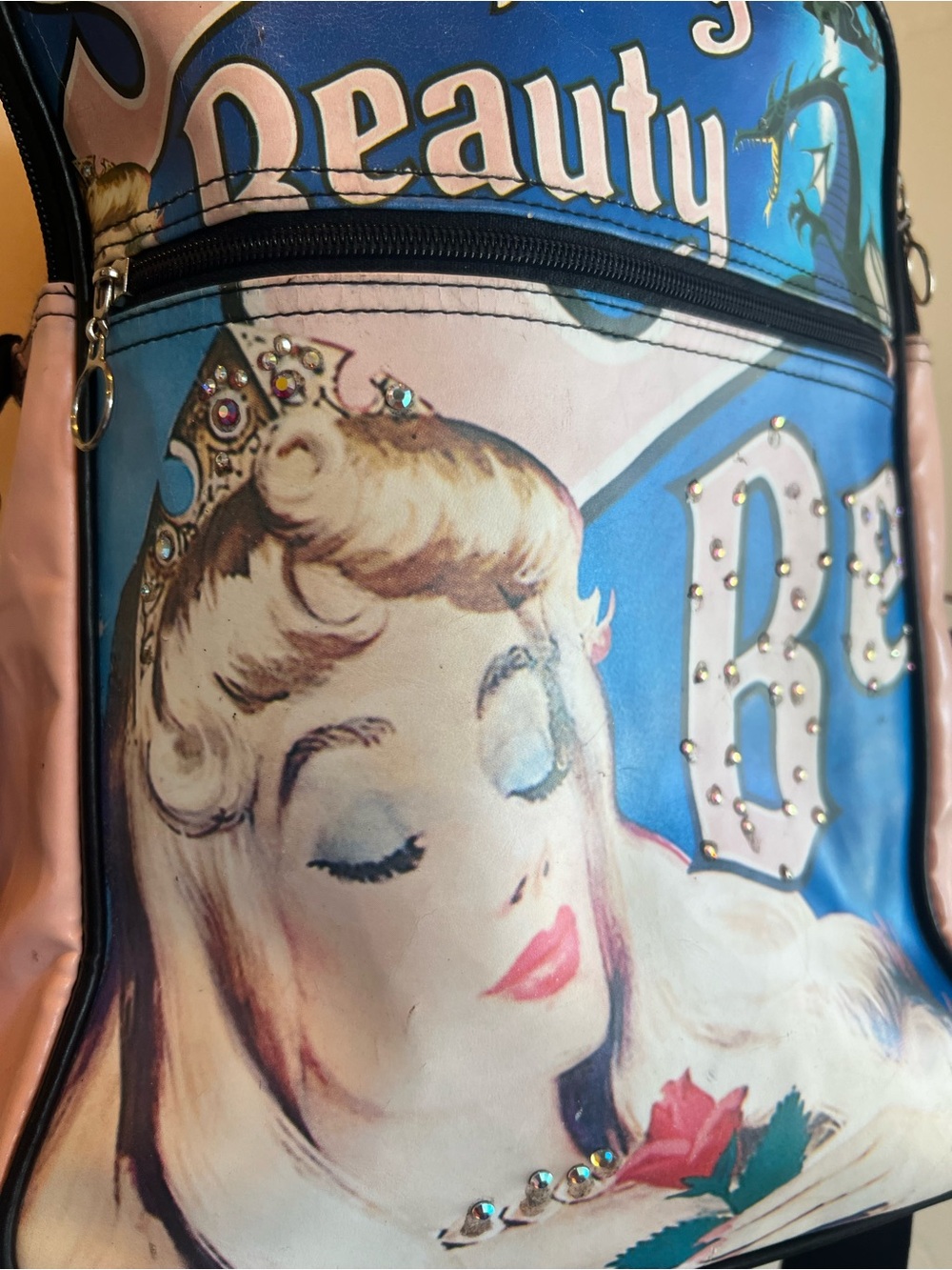 Disney Sleeping Beauty Crossbody Bag - Pink and Blue - Picture 10 of 16